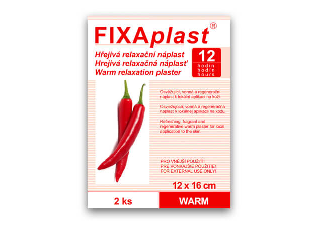 FIXAplast® hřejivá relaxační náplast 12x16cm